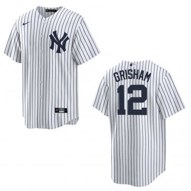 Yankees #12 Trent Grisham White Stitched Jersey