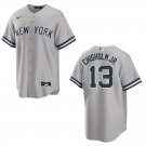 Yankees #13 Jazz Chisholm Gray Stitched Jersey