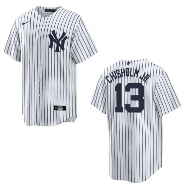 Yankees #13 Jazz Chisholm White Stitched Jersey