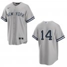 Yankees #14 Amed Rosario Gray Stitched Jersey No Name