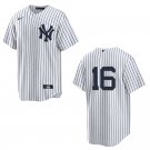 Yankees #16 Whitey Ford White Stitched Jersey No Name