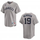 Yankees #19 Ryan McMahon Gray Throwback Stitched Jersey
