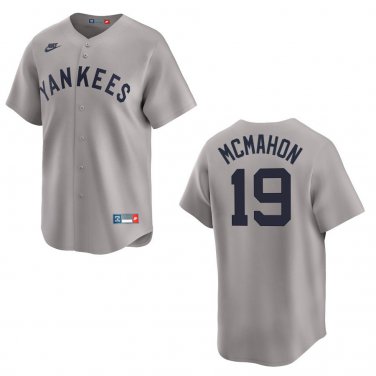 Yankees #19 Ryan McMahon Gray Throwback Stitched Jersey