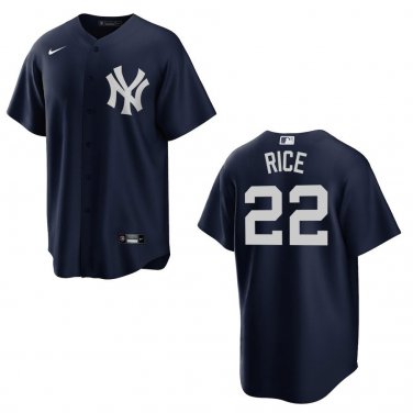 Yankees #22 Ben Rice Navy Stitched Jersey