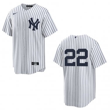 Yankees #22 Ben Rice White Stitched Jersey No Name