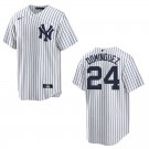 Yankees #24 Jasson Dominguez White Stitched Jersey