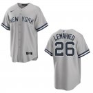 Yankees #26 DJ LeMahieu Gray Stitched Jersey