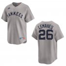Yankees #26 DJ LeMahieu Gray Throwback Stitched Jersey Yankees #26 DJ LeMahieu Gray Throwback Stitched Jersey