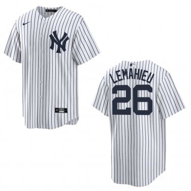 Yankees #26 DJ LeMahieu White Stitched Jersey