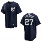 Yankees #27 Giancarlo Stanton Navy Stitched Jersey