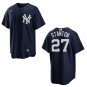 Yankees #27 Giancarlo Stanton Navy Stitched Jersey