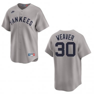 Yankees #30 Luke Weaver Gray Throwback Stitched Jersey