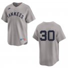 Yankees #30 Luke Weaver Gray Throwback Stitched Jersey No Name