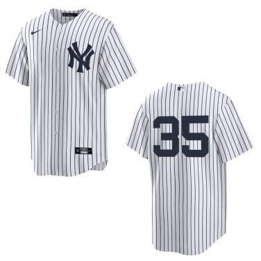 Yankees #35 Cody Bellinger White Stitched Jersey No Name