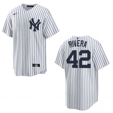 Yankees #42 Mariano Rivera White Stitched Jersey