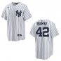 Yankees #42 Mariano Rivera White Stitched Jersey