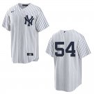 Yankees #54 Max Fried White Stitched Jersey No Name