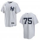 Yankees #75 Camilo Doval White Stitched Jersey No Name