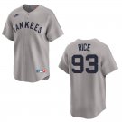 Yankees #93 Ben Rice Gray Throwback Stitched Jersey
