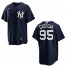 Yankees #95 Oswaldo Cabrera Navy Stitched Jersey
