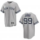 Yankees #99 Aaron Judge Gray Stitched Jersey