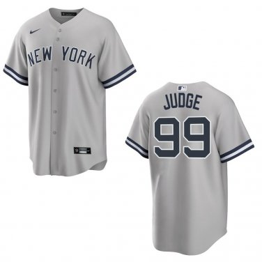 Yankees #99 Aaron Judge Gray Stitched Jersey
