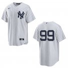 Yankees #99 Aaron Judge White Stitched Jersey No Name