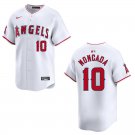 Angels #10 Yoan Moncada White Stitched Jersey