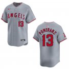 Angels #13 Drew Pomeranz Gray Stitched Jersey