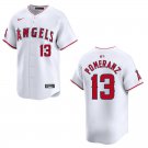 Angels #13 Drew Pomeranz White Stitched Jersey