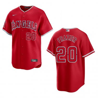 Angels #20 Adam Frazier Red Stitched Jersey