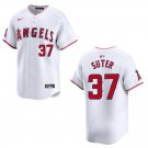 Angels #37 Brent Suter White Stitched Jersey