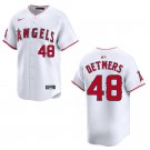 Angels #48 Reid Detmers White Stitched Jersey