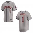 Astros #1 Carlos Correa Gray Stitched Jersey