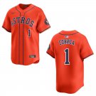 Astros #1 Carlos Correa Orange Stitched Jersey