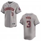 Astros #3 Jeremy Pena Gray Stitched Jersey