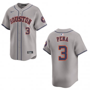 Astros #3 Jeremy Pena Gray Stitched Jersey