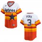 Astros #3 Jeremy Pena Orange Throwback Stitched Jersey