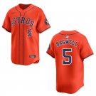 Astros #5 Jeff Bagwell Orange Stitched Jersey