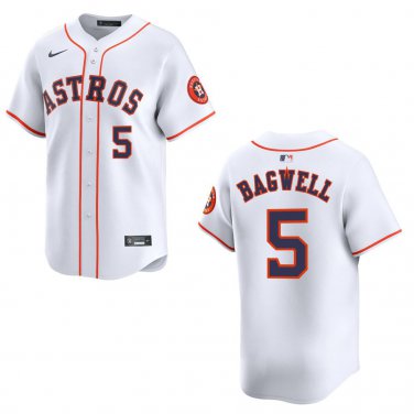 Astros #5 Jeff Bagwell White Stitched Jersey