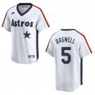 Astros #5 Jeff Bagwell White Throwback Stitched Jersey