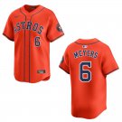 Astros #6 Jake Meyers Orange Stitched Jersey