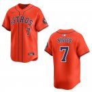 Astros #7 Craig Biggio Orange Stitched Jersey