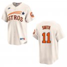 Astros #11 Cam Smith Cream Throwback Stitched Jersey Astros #11 Cam Smith Cream Throwback Stitched Jersey