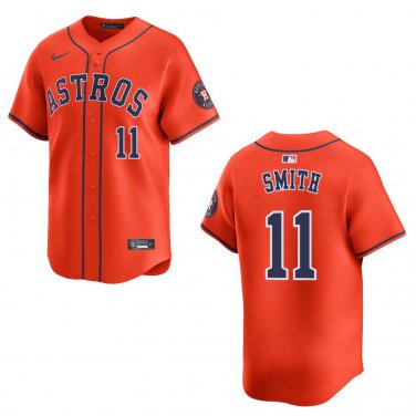 Astros #11 Cam Smith Orange Stitched Jersey