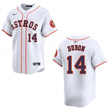Astros #14 Mauricio Dubon White Stitched Jersey