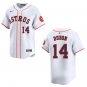 Astros #14 Mauricio Dubon White Stitched Jersey