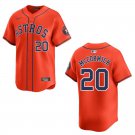 Astros #20 Chas McCormick Orange Stitched Jersey