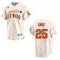 Astros #25 Jose Cruz Cream Throwback Stitched Jersey