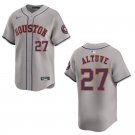 Astros #27 Jose Altuve Gray Stitched Jersey
